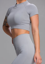 Crop Top Timeless - Marble Grey